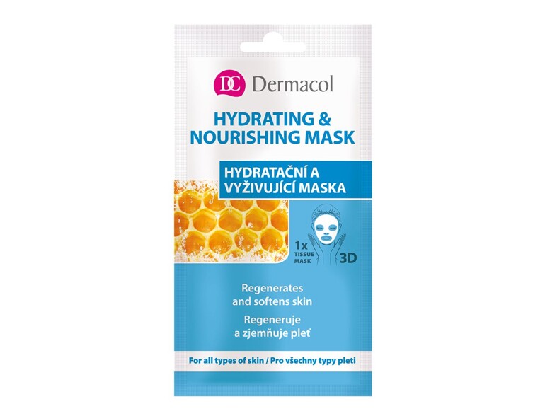 Maschera per il viso Dermacol Hydrating & Nourishing Mask 15 ml