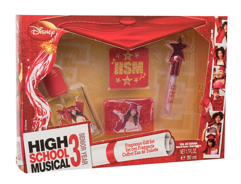 Eau de toilette Disney High School Musical 3 50 ml boîte endommagée Sets