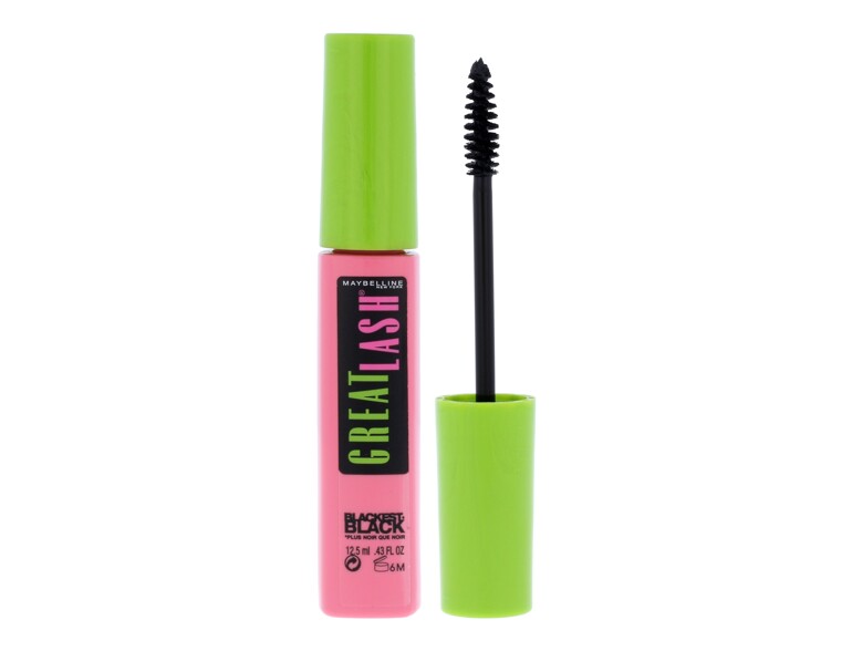 Mascara Maybelline Great Lash 12,5 ml Blackest Black