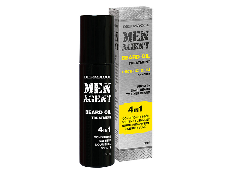 Huile à barbe Dermacol Men Agent Beard Oil 4in1 50 ml