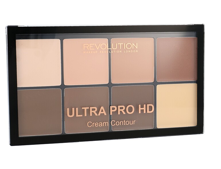 Cipria Makeup Revolution London Ultra Pro HD Cream Contour Palette 20 g Light Medium scatola dannegg