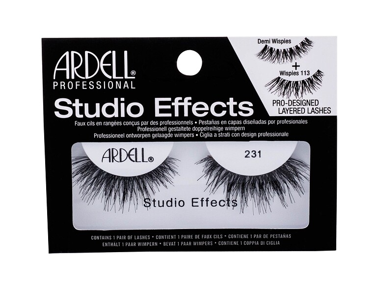 Falsche Wimpern Ardell Studio Effects 231 Wispies 1 St. Black