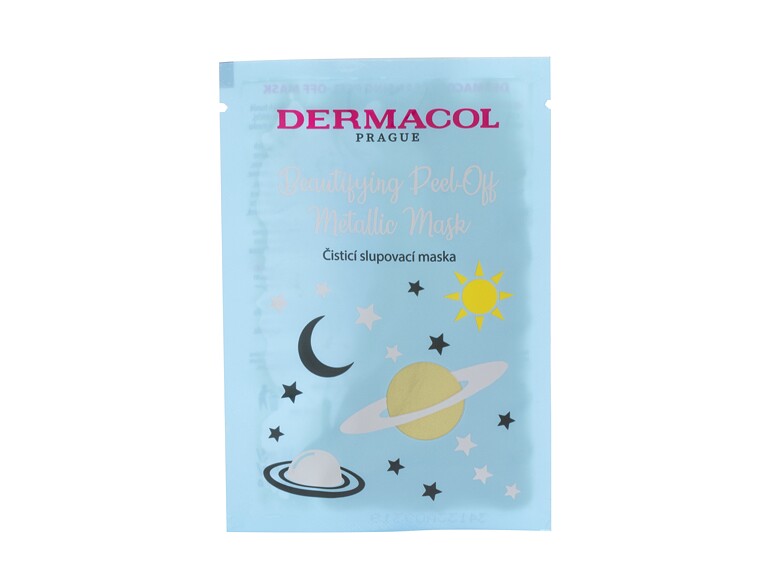 Masque visage Dermacol Beautifying Peel-off Metallic Mask  Cleansing 15 ml
