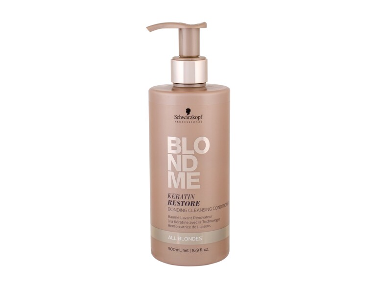  Après-shampooing Schwarzkopf Professional Blond Me Keratin Restore 500 ml flacon endommagé