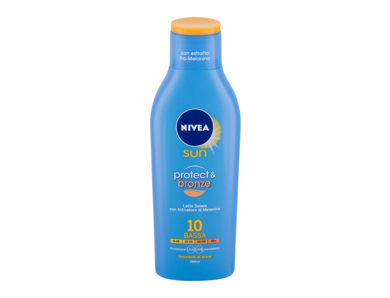 Sonnenschutz Nivea Sun Protect & Bronze Sun Lotion SPF10 200 ml