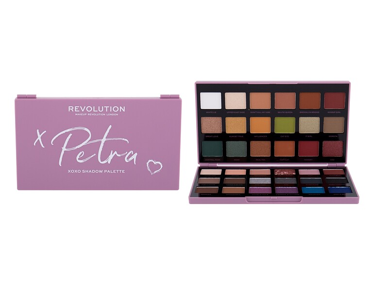 Fard à paupières Makeup Revolution London X Petra XOXO Eyeshadow Palette 28,8 g