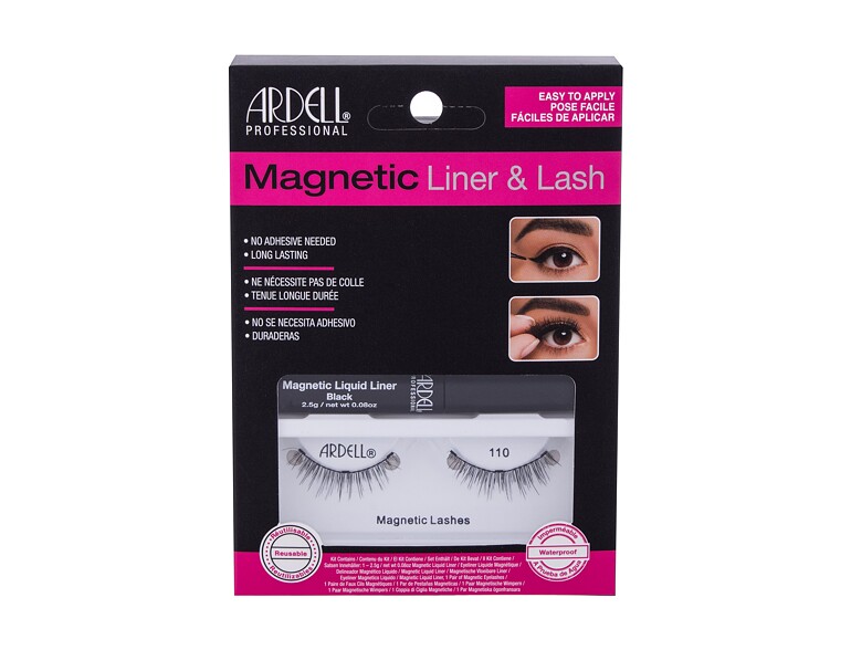 Falsche Wimpern Ardell Magnetic Liner & Lash 110 1 St. Black Sets