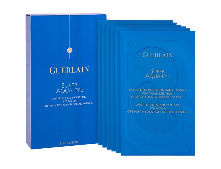 Masque visage Guerlain Super Aqua Eye Patches 6x2 St. boîte endommagée