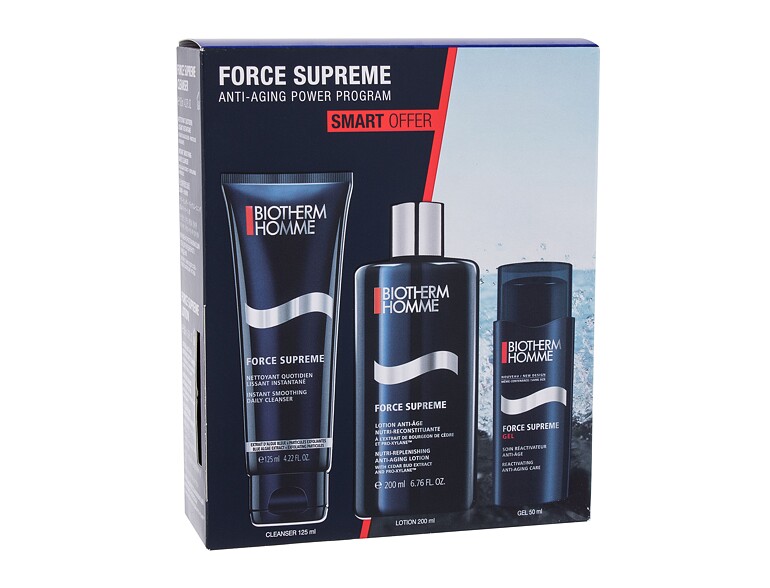 Gesichtsgel Biotherm Homme Force Supreme Anti-Ageing Power Program 50 ml Beschädigte Schachtel Sets