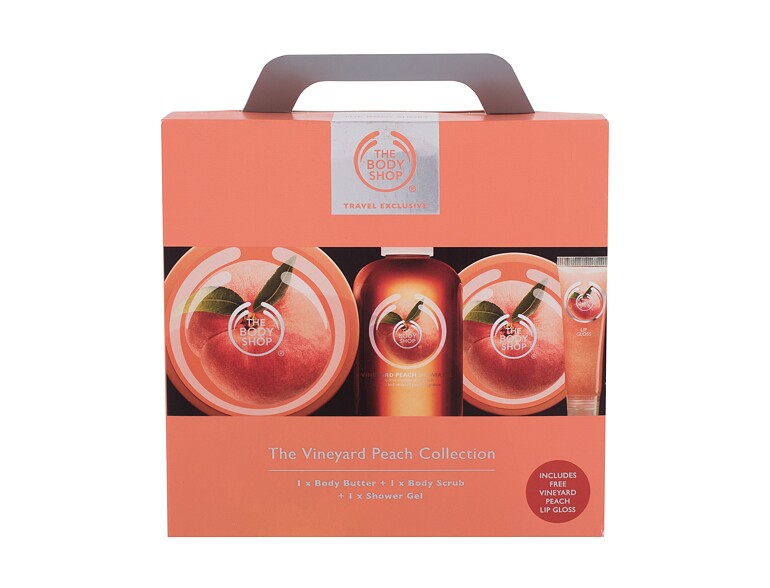 Burro per il corpo The Body Shop Vineyard Peach 200 ml scatola danneggiata Sets