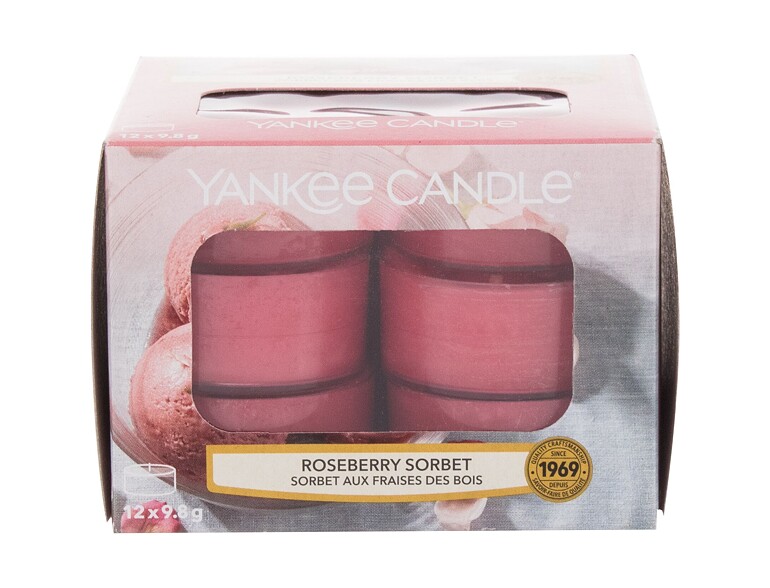 Candela profumata Yankee Candle Roseberry Sorbet 117,6 g