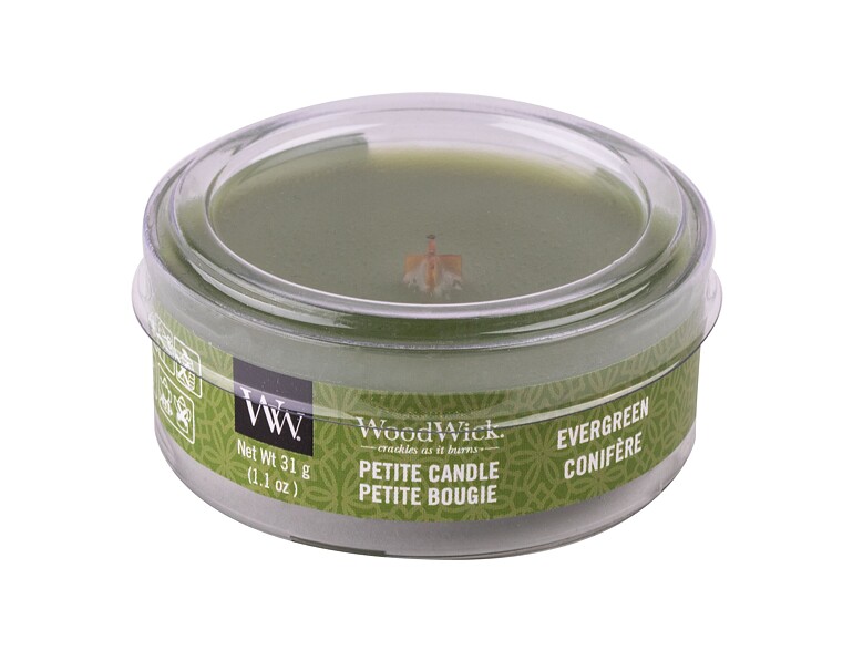 Duftkerze WoodWick Evergreen 31 g