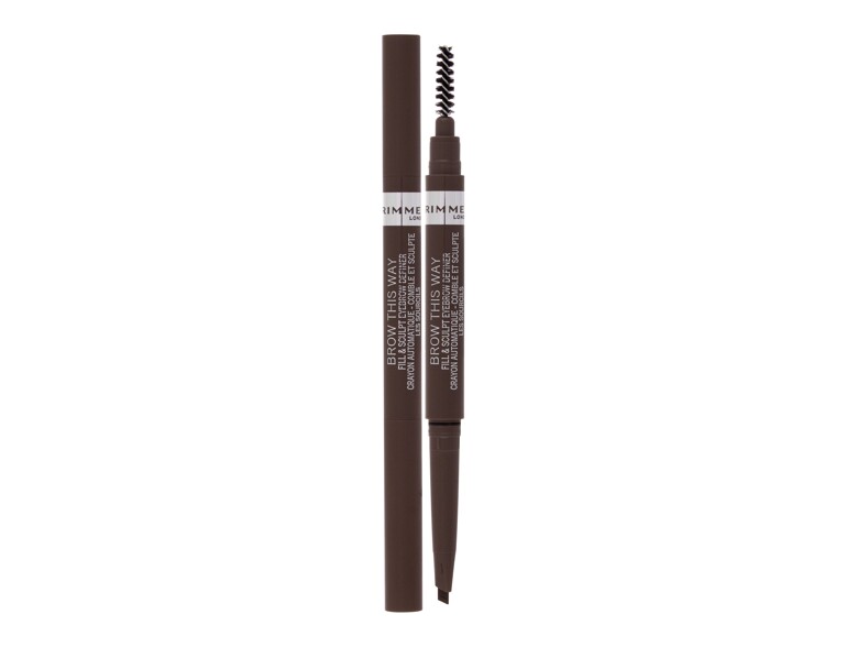 Matita sopracciglia Rimmel London Brow This Way Fill & Sculpt 0,25 g 002 Medium Brown