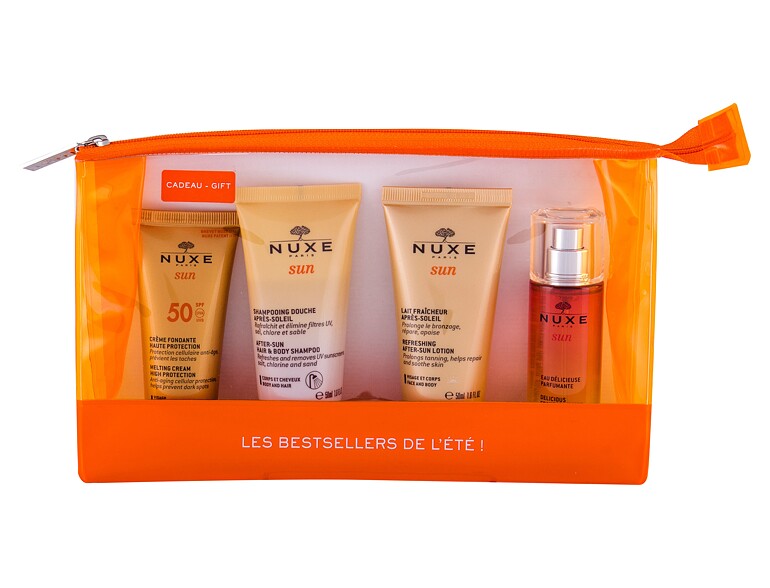 Protezione solare viso NUXE Sun Melting Cream SPF50 Travel Set 30 ml confezione danneggiata Sets