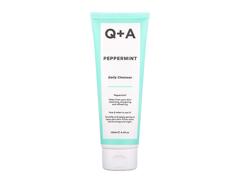Gel detergente Q+A Peppermint Daily Cleanser 125 ml