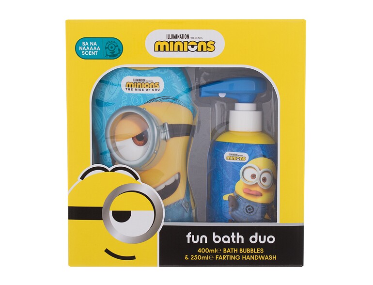 Bain moussant Minions Bubble Bath Fun Bath Duo 400 ml boîte endommagée Sets