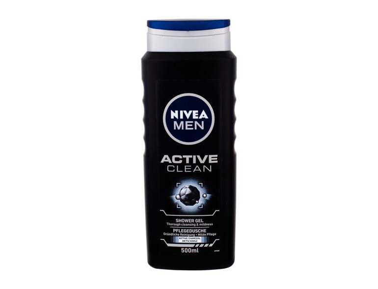 Doccia gel Nivea Men Active Clean 500 ml flacone danneggiato