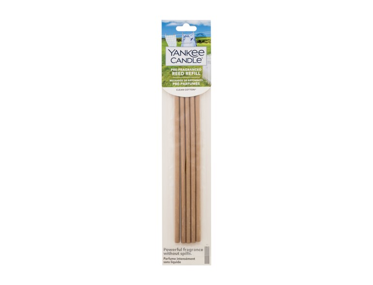 Spray per la casa e diffusori Yankee Candle Clean Cotton Pre-Fragranced Reed Refill 5 St.