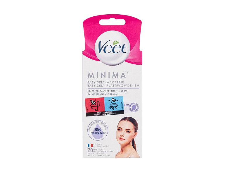 Prodotti depilatori Veet Minima Easy-Gel™ Wax Strips Face 20 St.