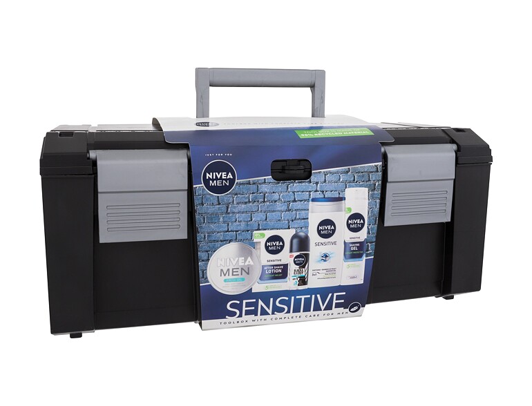 Rasierwasser Nivea Men Sensitive Toolbox With Complete Care For Men 100 ml Beschädigte Schachtel Sets