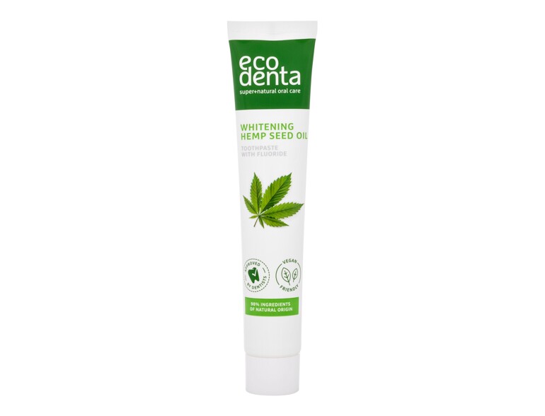 Dentifrice Ecodenta Toothpaste Whitening Hemp Seed Oil 75 ml boîte endommagée