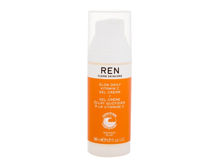 Gel per il viso REN Clean Skincare Radiance Glow Daily Vitamin C 50 ml scatola danneggiata