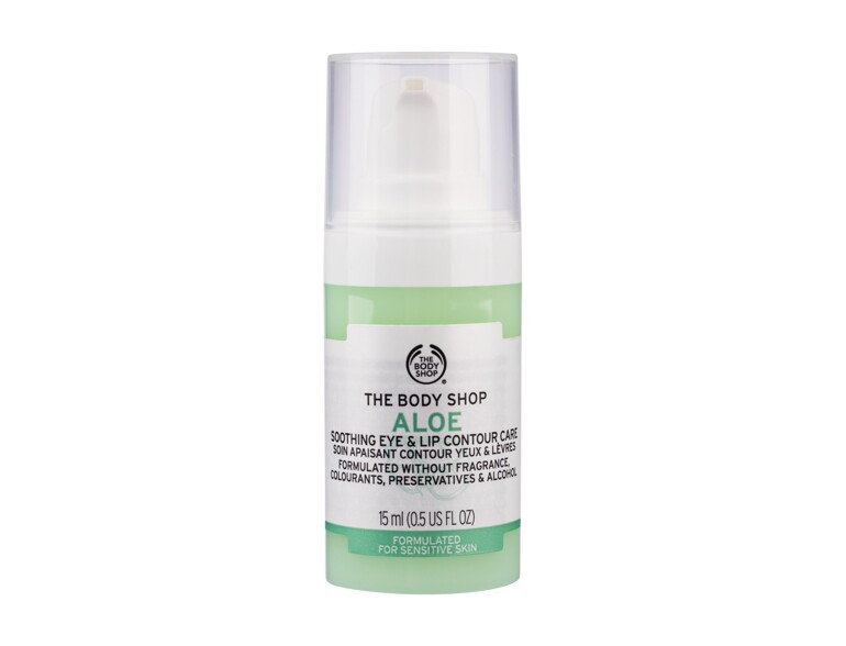 Augencreme The Body Shop Aloe Soothing Eye & Lip Contour Care 15 ml
