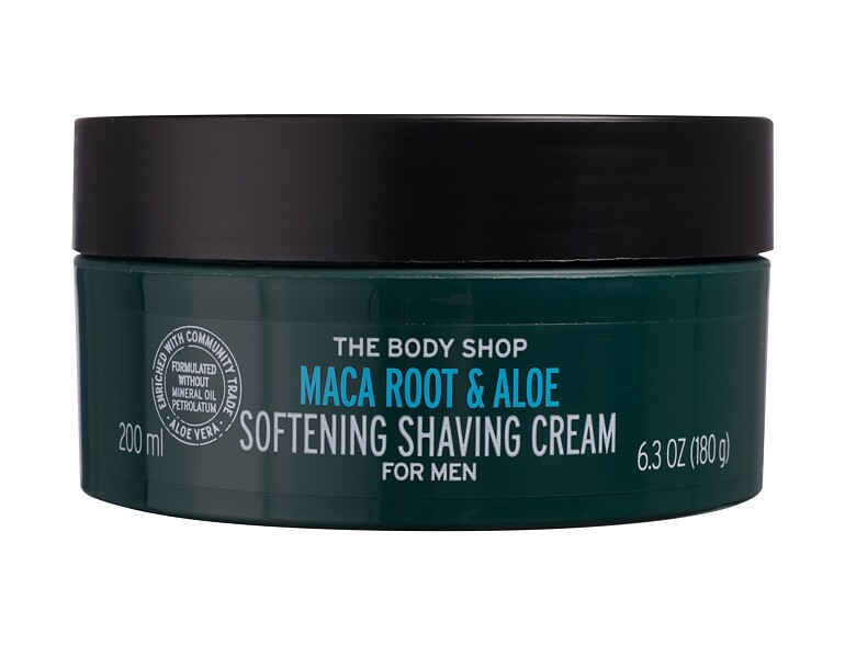 Rasiercreme The Body Shop Maca Root & Aloe Softening Shaving Cream 200 ml