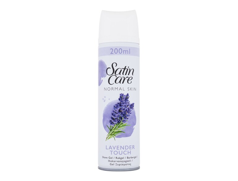 Rasiergel Gillette Satin Care Lavender Touch 200 ml Beschädigtes Flakon