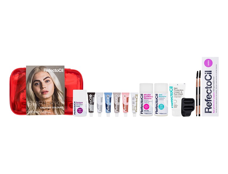 Augenbrauenfarbe RefectoCil Starter Kit Creative Colours 150 ml Beschädigte Verpackung Sets