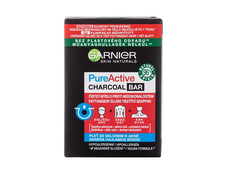 Reinigungsseife Garnier Pure Active Charcoal Bar 100 g