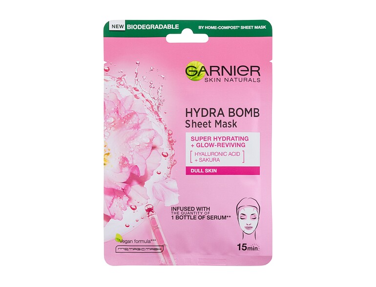Gesichtsmaske Garnier Skin Naturals Hydra Bomb Sakura 1 St.