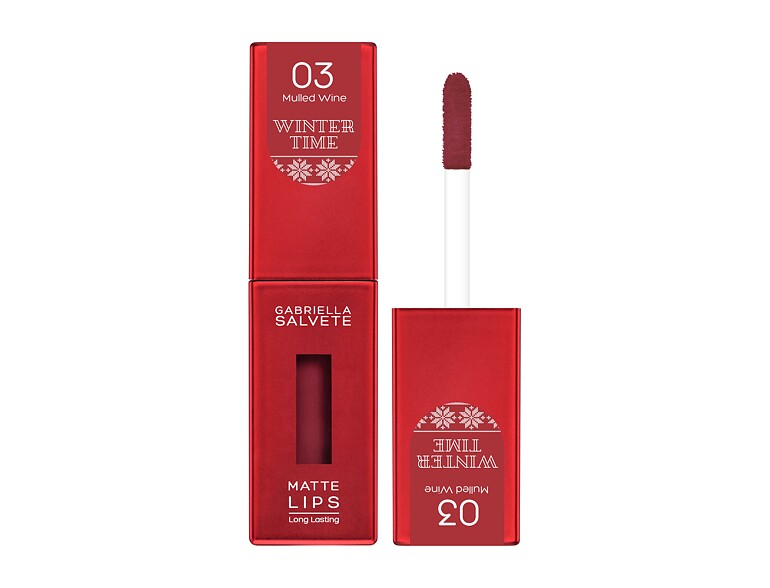 Lippenstift Gabriella Salvete Winter Time Matte Lips 4,5 ml 03 Mulled Wine