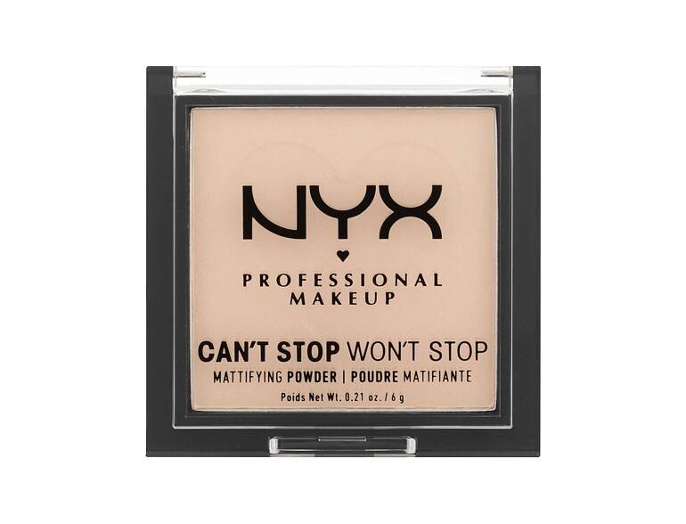 Puder NYX Professional Makeup Can't Stop Won't Stop Mattifying Powder 6 g 02 Light