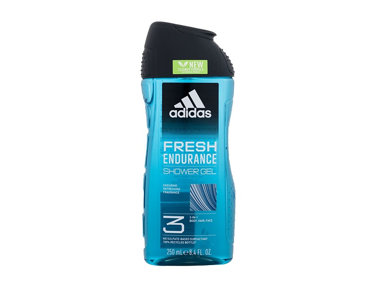 Duschgel Adidas Fresh Endurance Shower Gel 3-In-1 New Cleaner Formula 250 ml