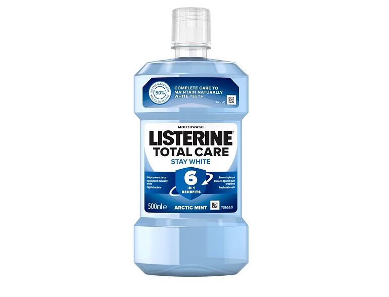 Collutorio Listerine Total Care Stay White Mouthwash 6 in 1 500 ml
