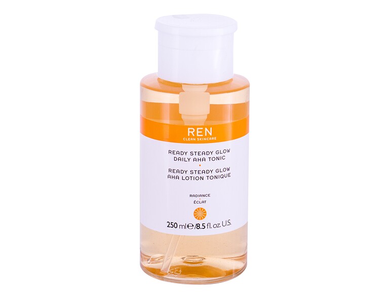 Lotion visage et spray  REN Clean Skincare Radiance Ready Steady Glow 250 ml flacon endommagé