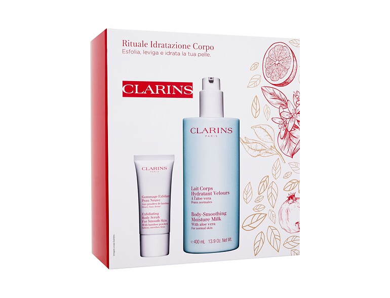 Körperlotion Clarins Body Care Body-Smoothing Moisture Milk 400 ml Beschädigte Schachtel Sets