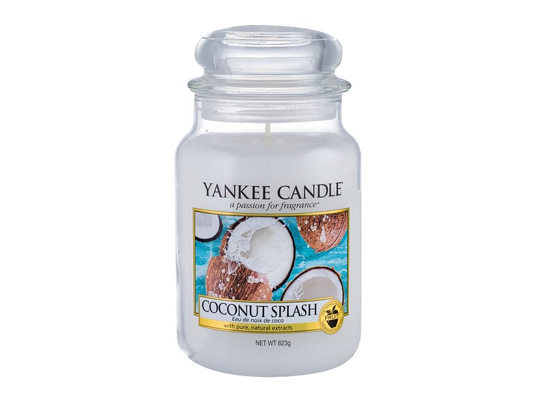Candela profumata Yankee Candle Coconut Splash 623 g confezione danneggiata