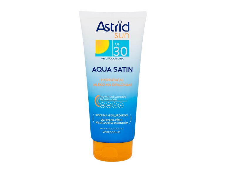 Protezione solare corpo Astrid Sun Aqua Satin Moisturizing Milk SPF30 200 ml