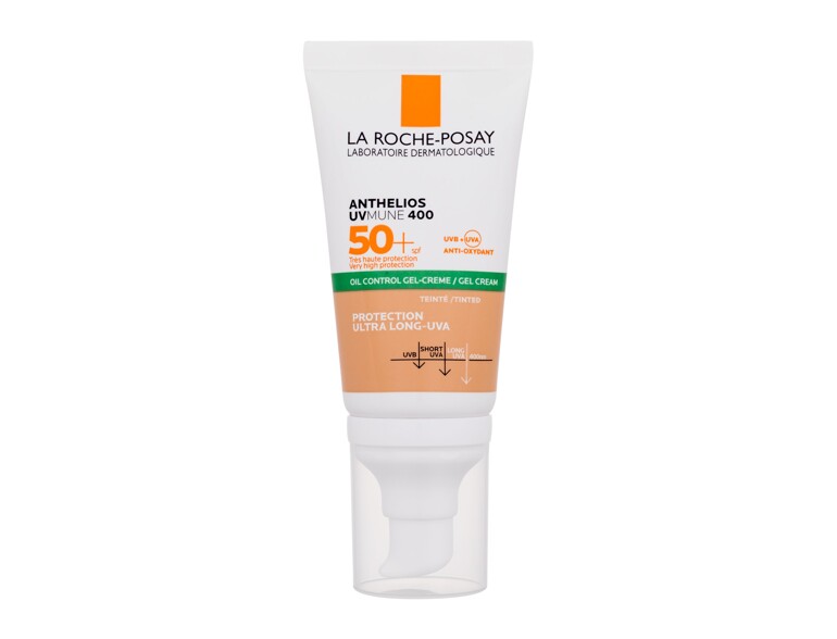 Sonnenschutz fürs Gesicht La Roche-Posay Anthelios UVMUNE 400 Tinted Oil Control Gel-Cream SPF50+ 50 ml Beschädigte Schachtel