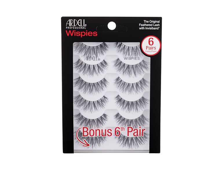Falsche Wimpern Ardell Wispies Wispies 6 St. Black