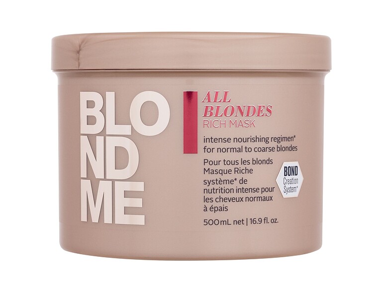 Haarmaske Schwarzkopf Professional Blond Me All Blondes Rich Mask 500 ml