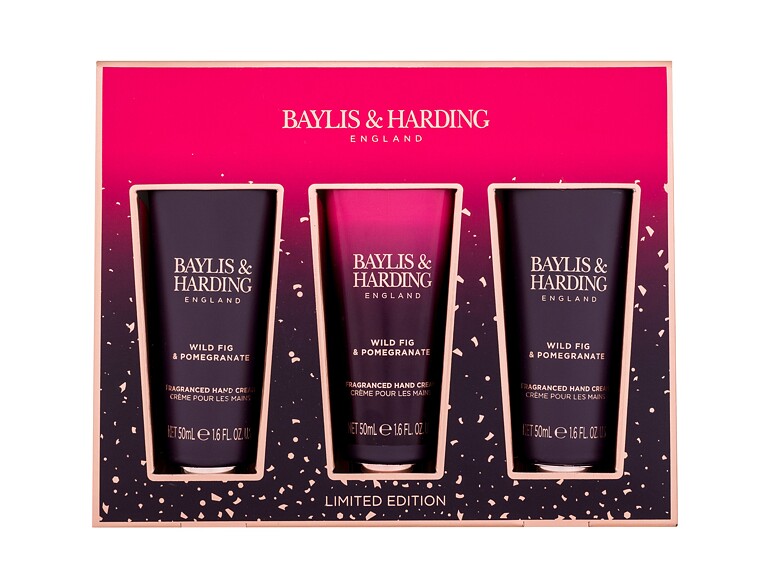 Crème mains Baylis & Harding Wild Fig & Pomegranate Gift Set 50 ml boîte endommagée Sets