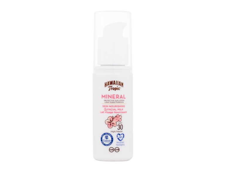 Sonnenschutz fürs Gesicht Hawaiian Tropic Mineral Skin Nourishing Facial Milk SPF30 50 ml Beschädigte Schachtel