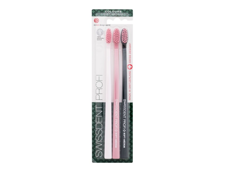 Zahnbürste Swissdent Profi Colours Trio Soft-Medium 3 St.