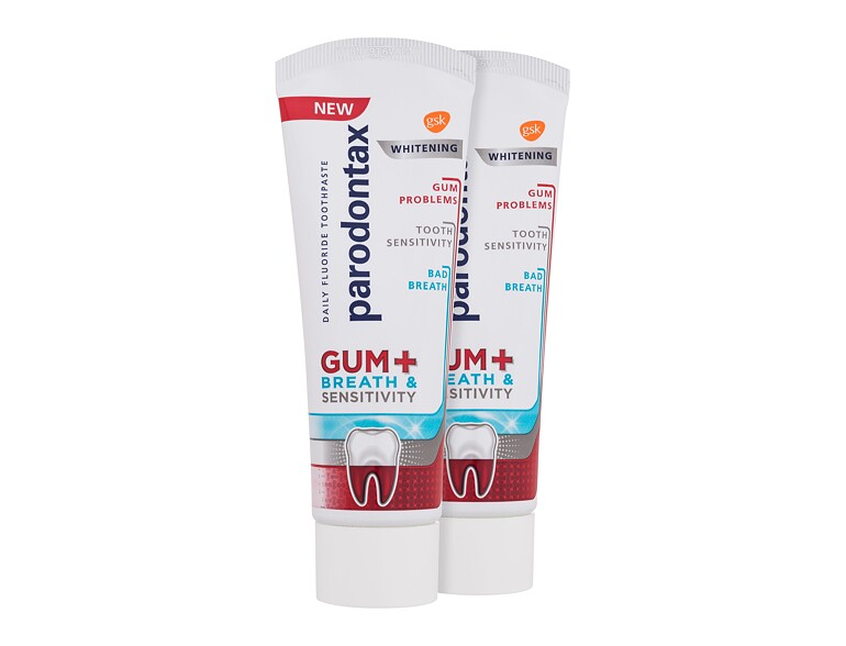 Zahnpasta  Parodontax Gum+ Breath & Sensitivity Whitening Duo 2x75 ml