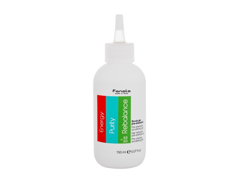 Prodotto antiforfora Fanola Energy Purity Rebalance Scrub Gel Pre-Shampoo 150 ml