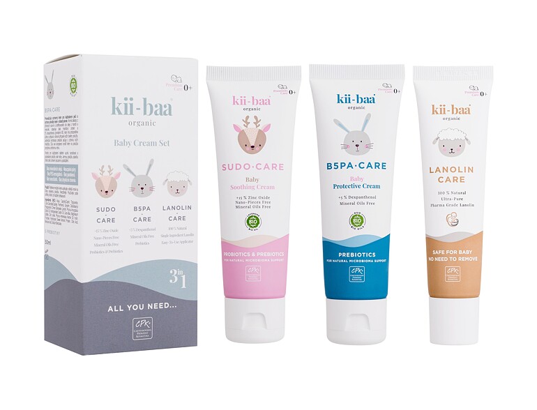 Körpercreme Kii-Baa Organic Baby Cream Set 50 g Sets