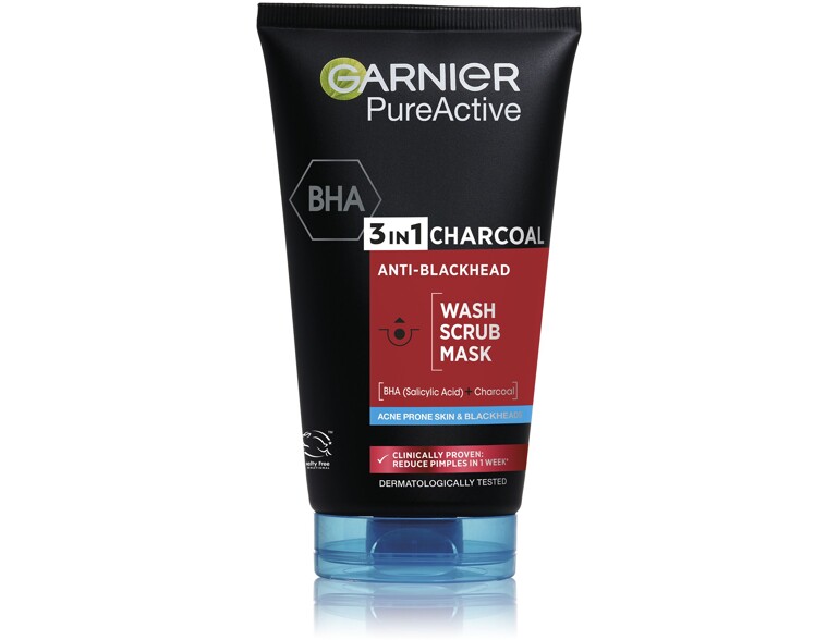 Maschera per il viso Garnier Pure Active 3in1 Charcoal 150 ml